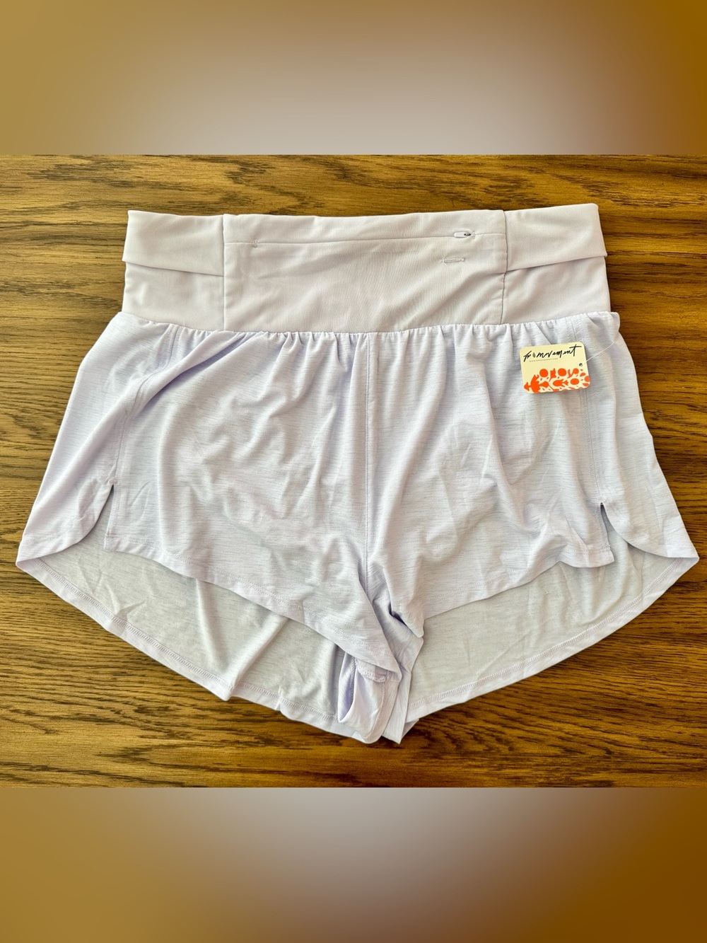Free People Lavender High-Rise Athletic Shorts